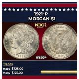 1921-p Morgan Dollar $1 Grades GEM+ Unc