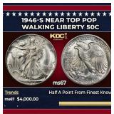 1946-s Walking Liberty Half Dollar Near Top Pop 50