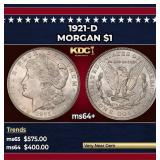 1921-d Morgan Dollar $1 Grades Choice+ Unc