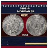 1888-p Morgan Dollar $1 Grades Select Unc