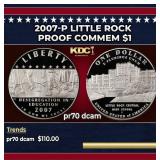 2007-P Little Rock Proof Modern Commem Dollar $1 p