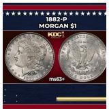 1882-p Morgan Dollar $1 Grades Select+ Unc