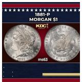 1881-p Morgan Dollar $1 Grades Select Unc