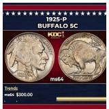 1925-p Buffalo Nickel 5c Grades Choice Unc