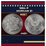 1884-p Morgan Dollar $1 Grades Select Unc