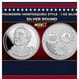 Founders: Montesquieu Style - 1 oz Silver Round Ro