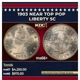1903 Liberty Nickel Near Top Pop 5c ms66+ SEGS
