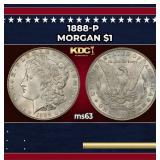 1888-p Morgan Dollar $1 Grades Select Unc