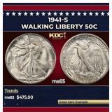 1941-s Walking Liberty Half Dollar 50c Grades GEM