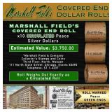 CCO- Rare Peace Circ MARSHALL FIELDS 10 $1 Roll Gr