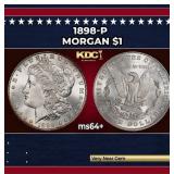 1898-p Morgan Dollar $1 Grades Choice+ Unc