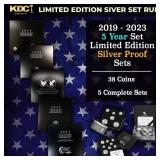 2019-2023 5 Year Set of Limited Edition Silver Pro