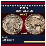 1931-s Buffalo Nickel 5c Grades GEM+ Unc