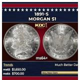 1891-s Morgan Dollar $1 ms64+ SEGS