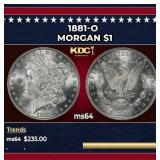 1881-o Morgan Dollar $1 Grades Choice Unc