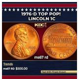 1976-d Lincoln Cent TOP POP! 1c ms67 rd SEGS