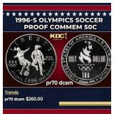 1996-s Olympics Soccer Proof Modern Commem Half Do