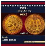 1907 Indian Cent . 1c Grades GEM Unc RD
