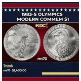 1983-s Olympics Modern Commem Dollar $1 ms70 SEGS