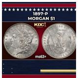 1897-p Morgan Dollar $1 Grades Select+ Unc