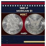 1881-p Morgan Dollar $1 Grades Select+ Unc