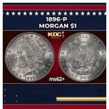 1896-p Morgan Dollar $1 Grades Select Unc