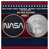 2022 NASA Mesa Grande  Worm Logo Proof - 1 oz Silv