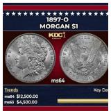1897-o Morgan Dollar $1 Choice Unc USCG