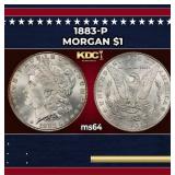 1883-p Morgan Dollar $1 Grades Choice Unc