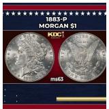 1883-p Morgan Dollar $1 Grades Select Unc