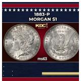 1883-p Morgan Dollar $1 Grades Select Unc