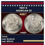 1921-s Morgan Dollar $1 ms65+ SEGS