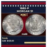 1885-p Morgan Dollar $1 Grades GEM+ Unc