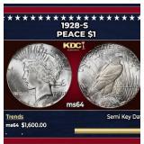 1928-s Peace Dollar $1 ms64 SEGS