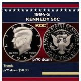1994-s Proof Kennedy Half Dollar 50c pr70 dcam SEG