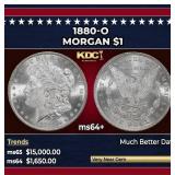 1880-o Morgan Dollar $1 ms64+ SEGS