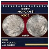 1898-p Morgan Dollar $1 ms66+ SEGS