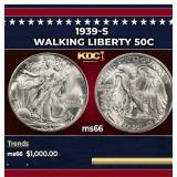 1939-s Walking Liberty Half Dollar 50c ms66 SEGS