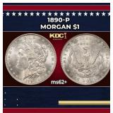 1890-p Morgan Dollar $1 Grades Select Unc