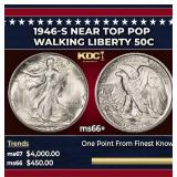 1946-s Walking Liberty Half Dollar Near Top Pop 50