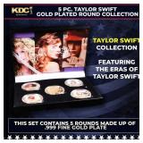 5 Coin Taylor Swift Gold Plated Round Collection