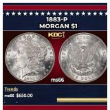 1883-p Morgan Dollar $1 Grades GEM+ Unc