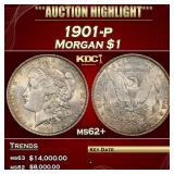 1901-p Morgan Dollar $1 ms62+ USCG