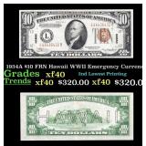 1934A $10 FRN Hawaii WWII Emergency Currency Grade