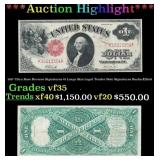 1917 $1 Large Size Legal Tender Note Ultra Rare Re