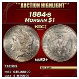 1884-s Morgan Dollar $1 ms62+ USCG