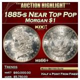 1885-s Morgan Dollar Near Top Pop $1 ms66+ SEGS