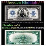 1923 $5 Large Size Silver Certificate "Porthole No