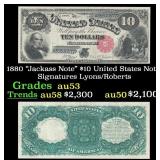 1880 $10 United States Note "Jackass Note" Grades