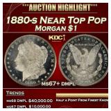 1880-s Morgan Dollar Near Top Pop $1 ms67+ dmpl SE